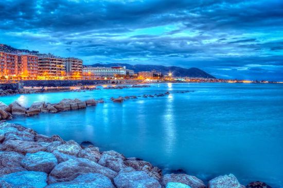 golfo di Salerno al tramonto