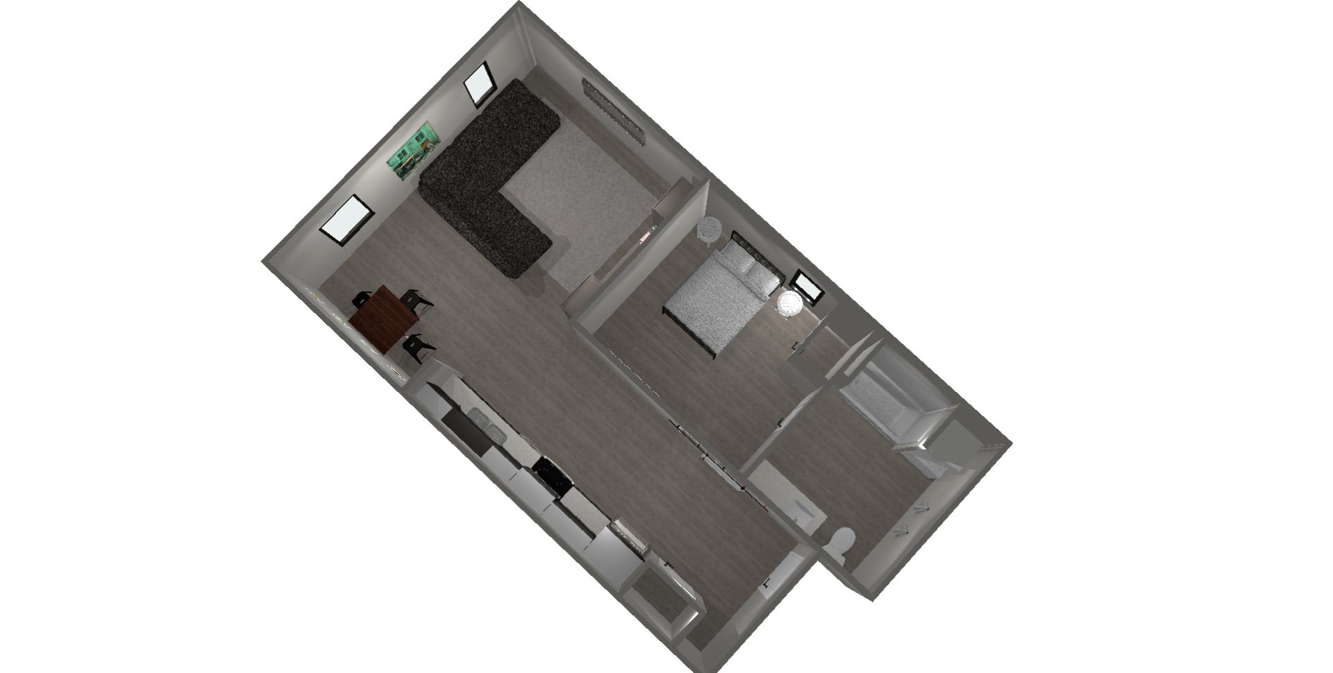 Unit C image 6, 1 bed and 1 bath