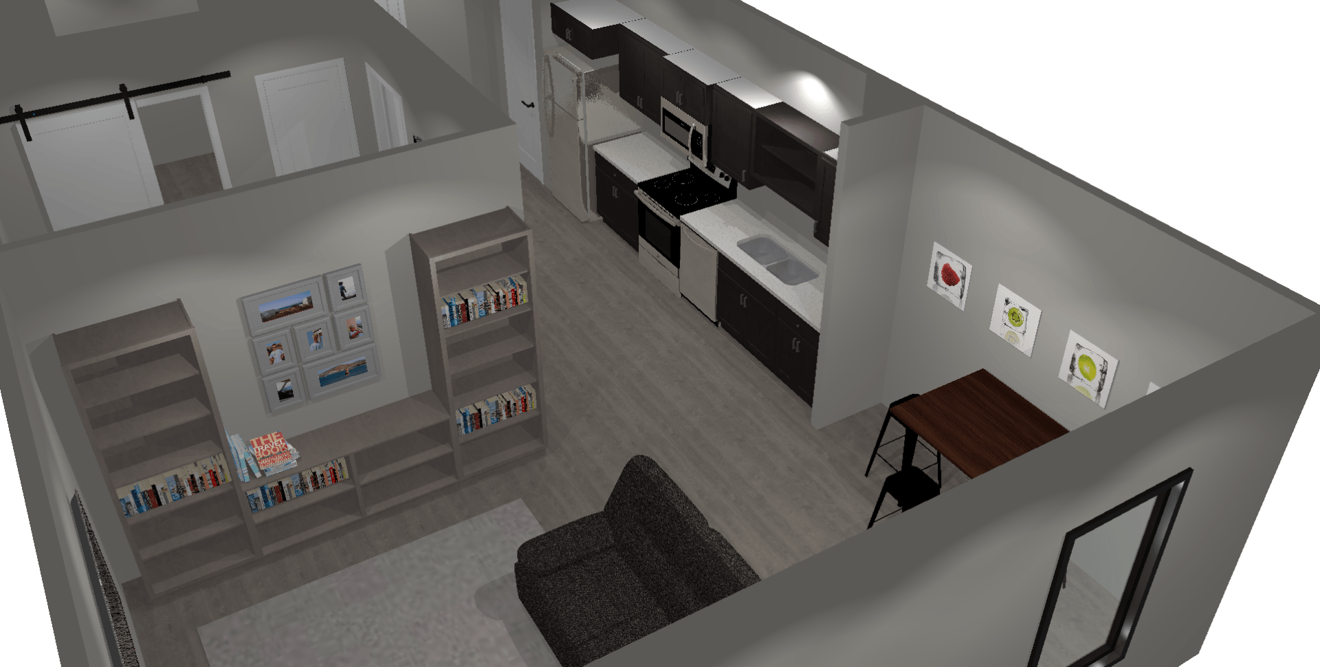 Unit D 5, 1 bed, 1 bath