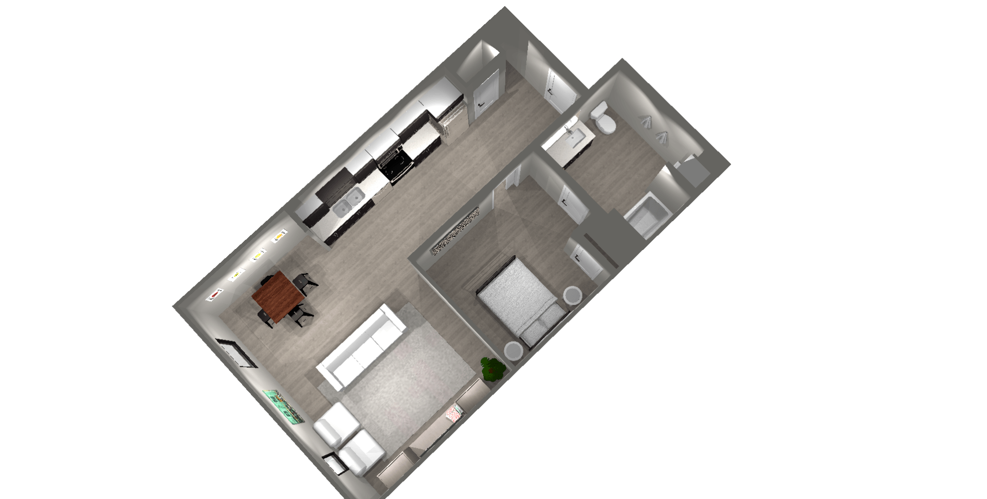 Unit E image 7, 1 bed and 1 bath