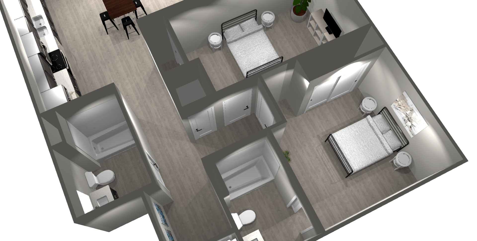 Unit G image 4, 2 bed and 2 bath