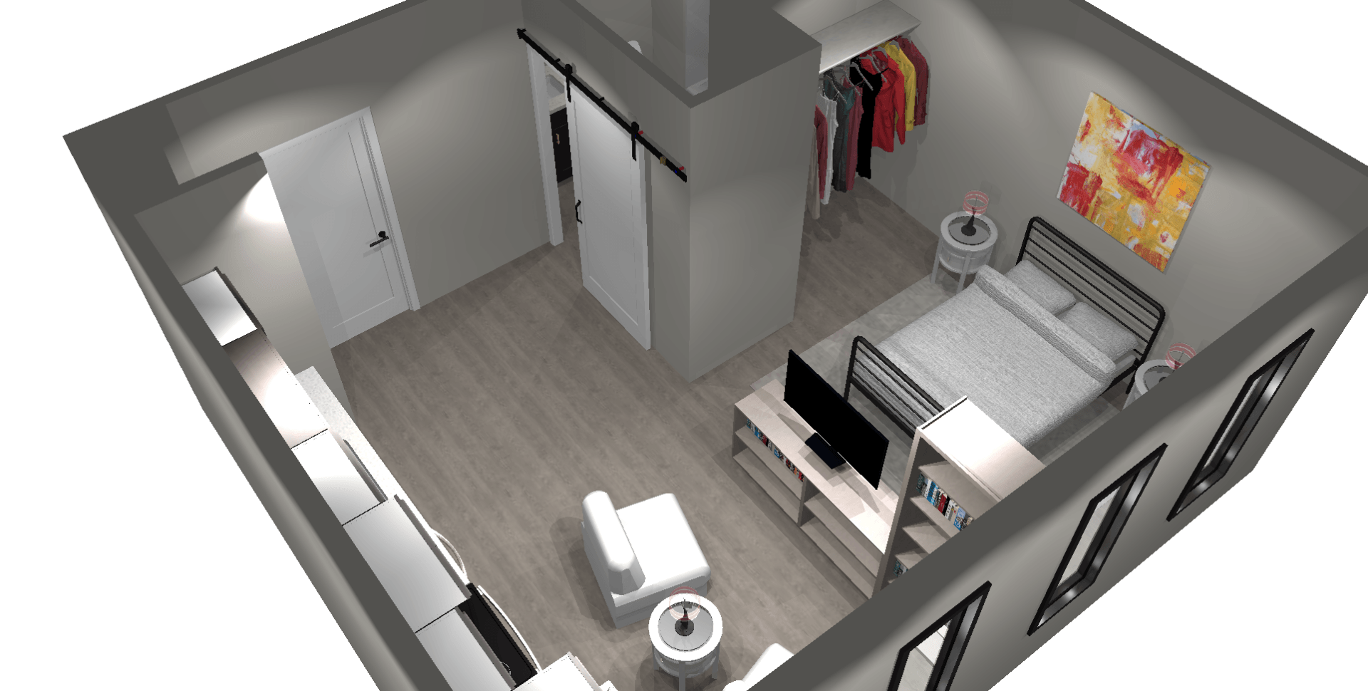 Unit H image 5, 1 bed and 1 bath