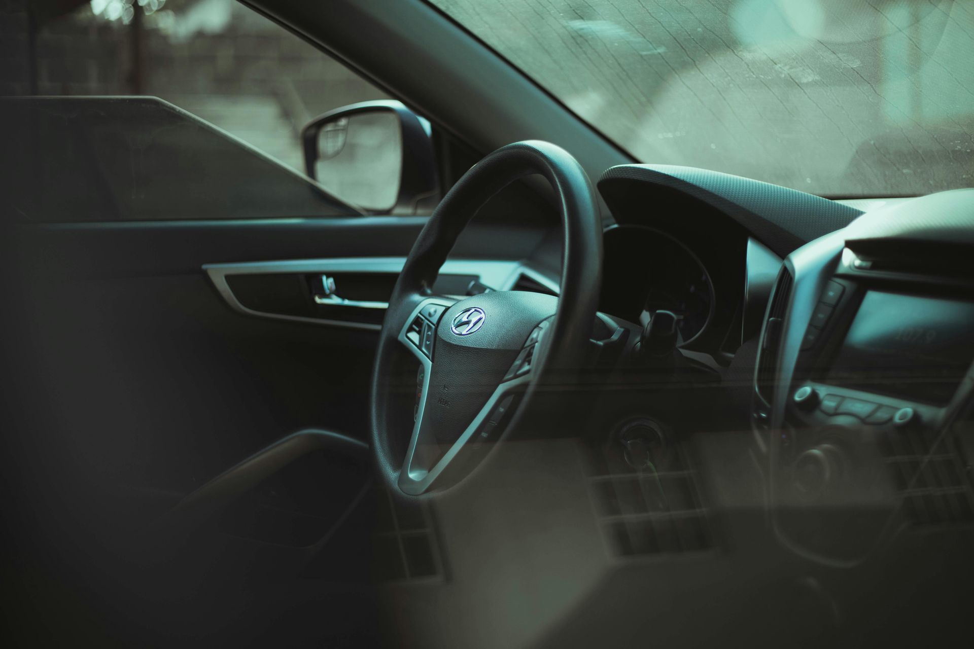 A Steering wheel of a hyundai  — Detail World Car Detailing in Coffs Harbour, NSW