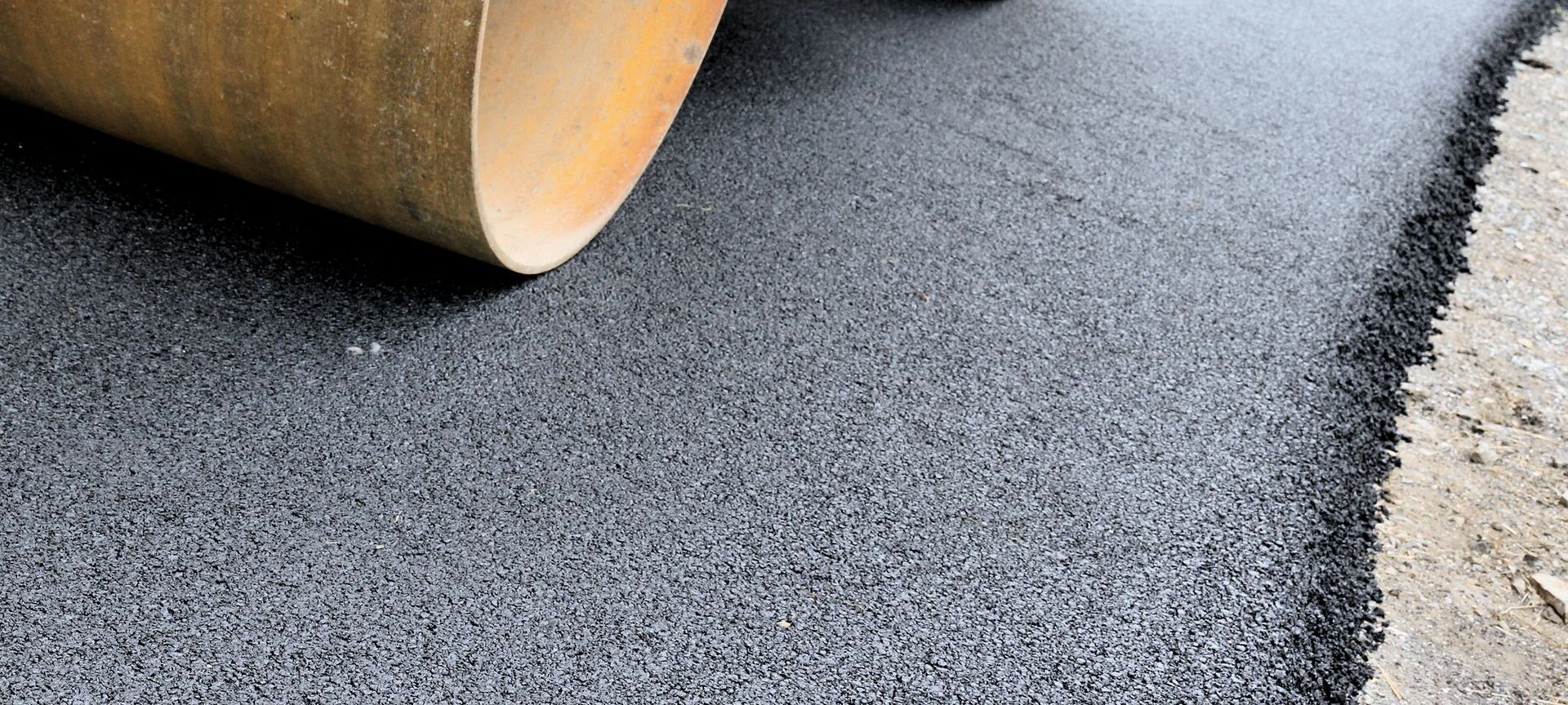 asphalt driveway paving steam rolling in Indianapolis