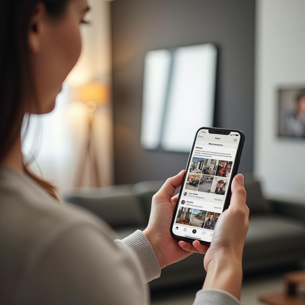 resident reviewing property options