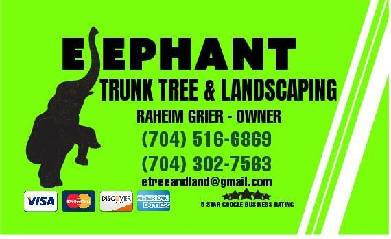 Business Card | Charlotte, NC | Elephant Trunk Tree and Landscaping