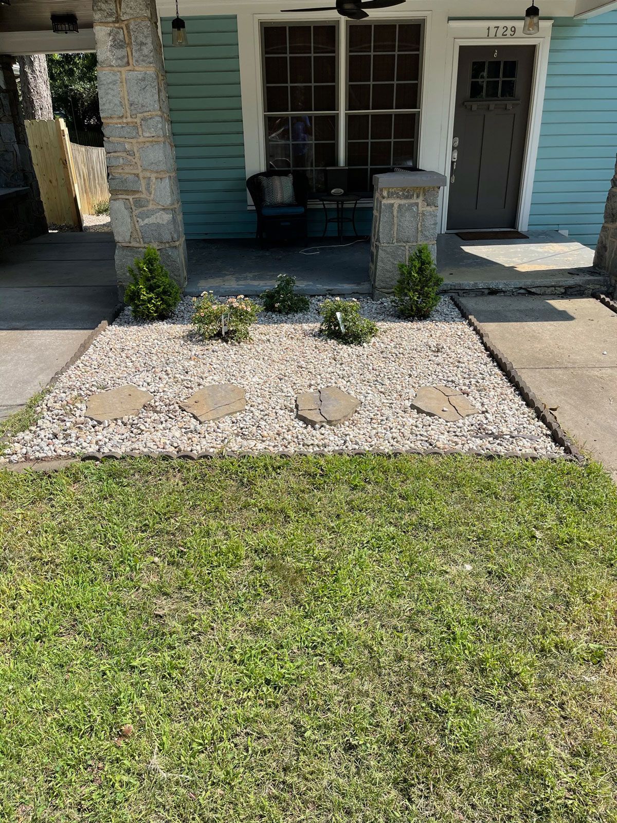 Clean Face View Of A Residence | Charlotte, NC | Elephant Trunk Tree and Landscaping