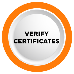 Verify course certificates button