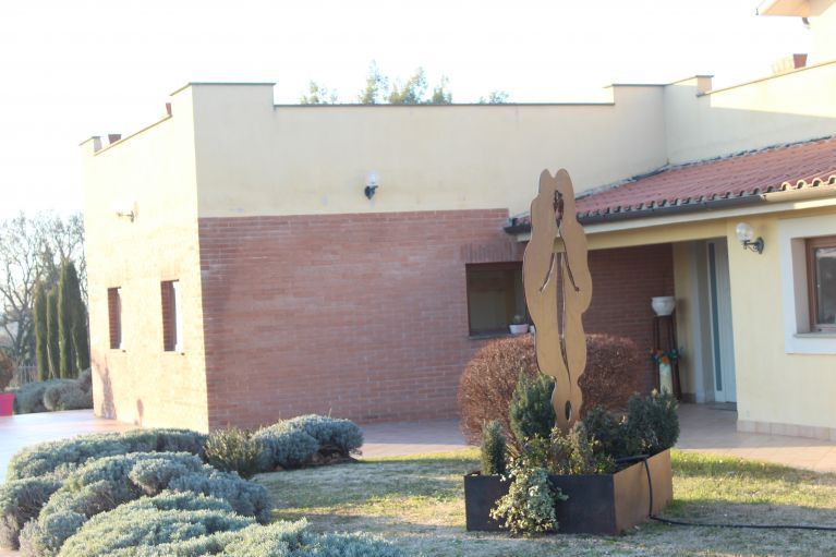 Statua in percorso sensoriale