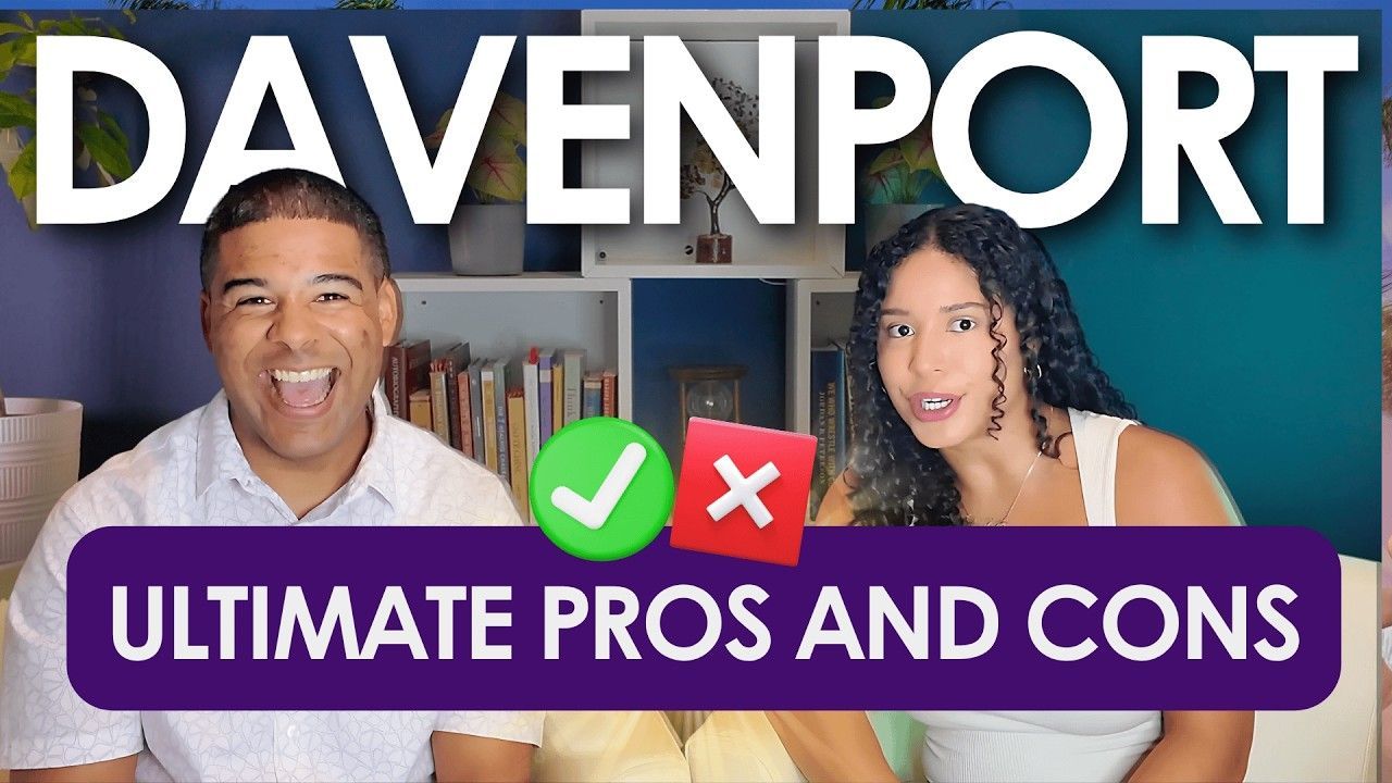 Two people in a video review of Davenport: