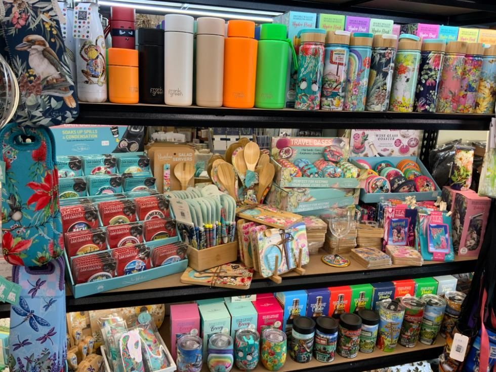 A Store Shelf Filled With Lots of Different Types of Items — Nambour Heights Gifts & Christmas Shop in Nambour, QLD