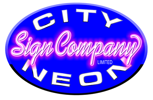 city neon sign company logo