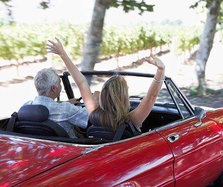 Rear View of Red Convertible Car - Custom Car Conversions in Sarasota, FL Rear View of Red Convertible Car - Custom Car Conversions in Sarasota, FL