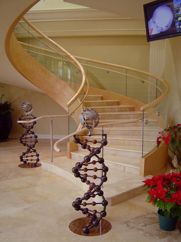 DNA metal structure for home decor