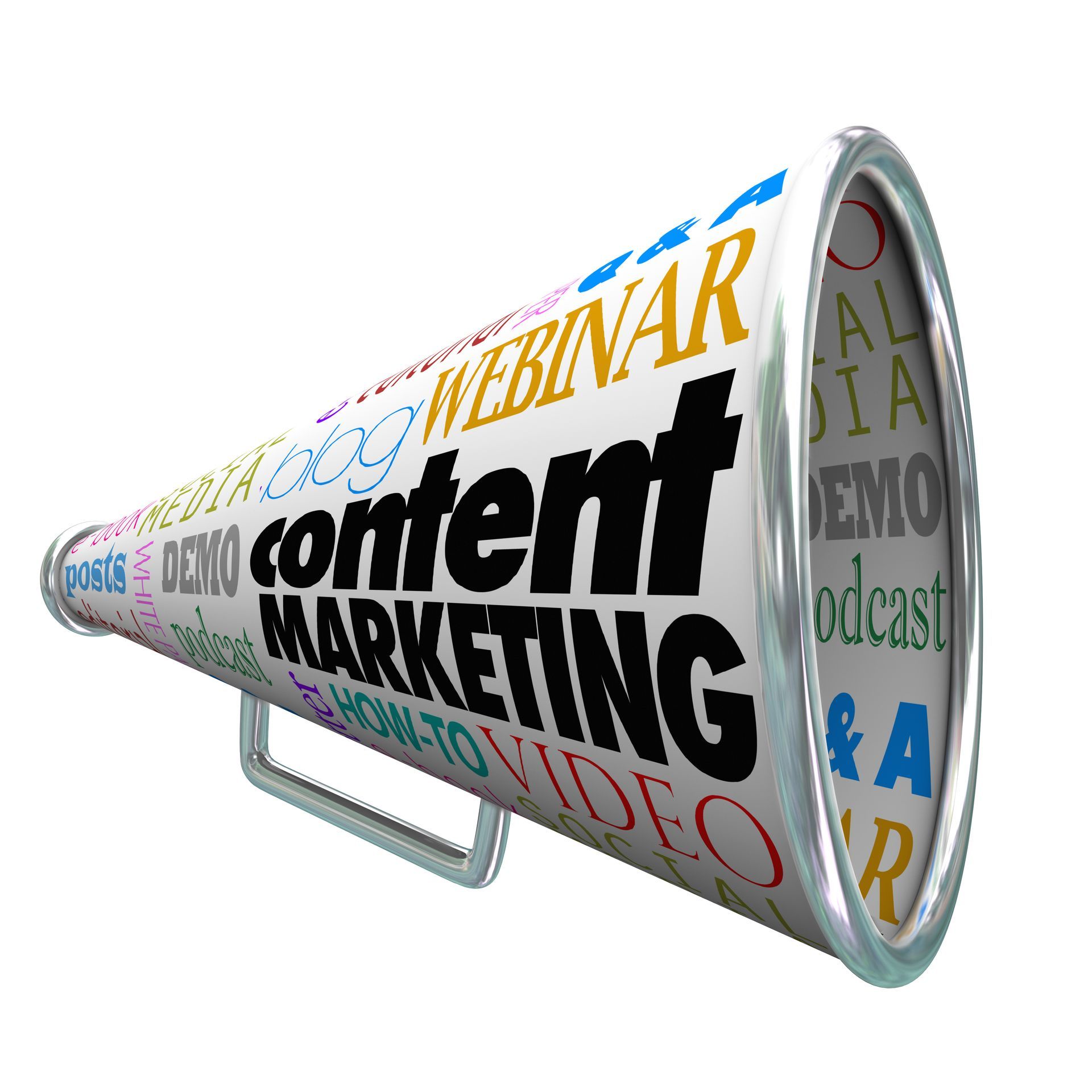 Content marketing megaphone