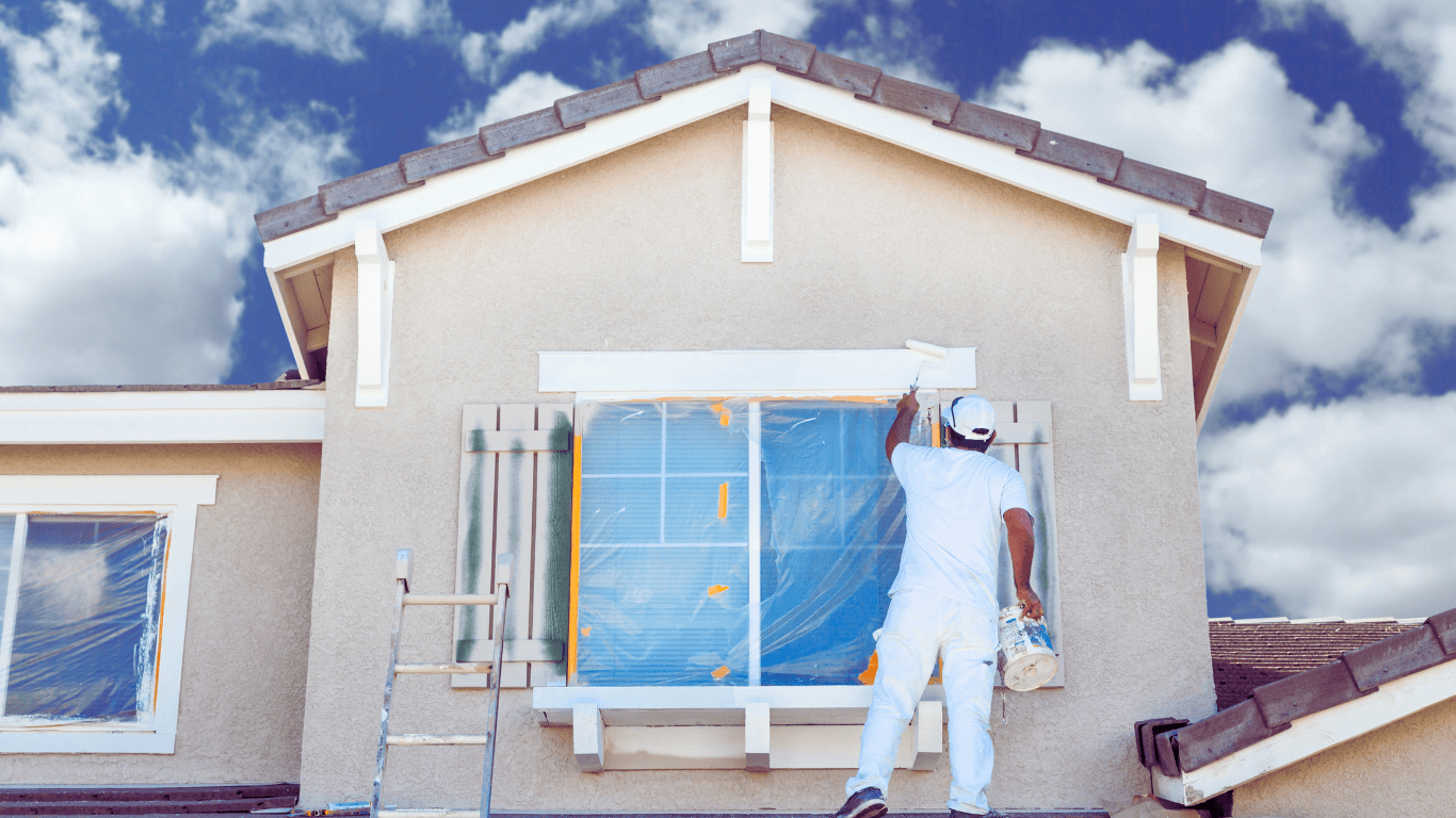 Florida house exterior painter painting stucco