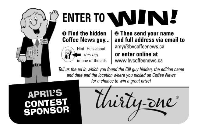 Enter to Win our monthly contest