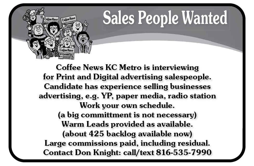 Sales People Wanted