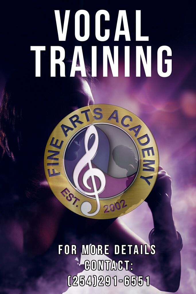 A poster for vocal training at the fine arts academy