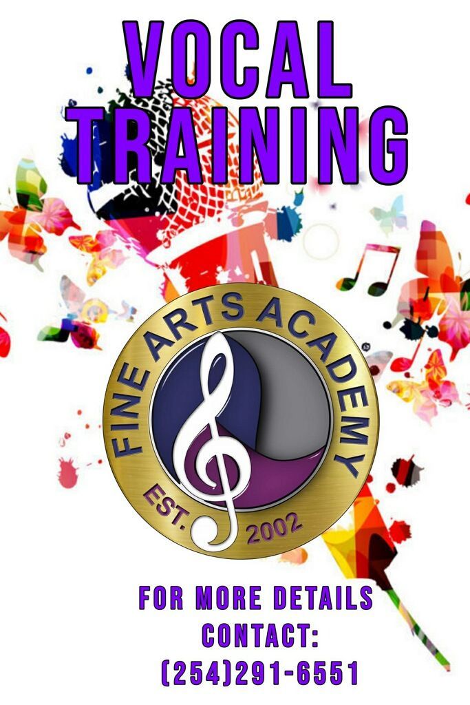 A poster for vocal training at the fine arts academy