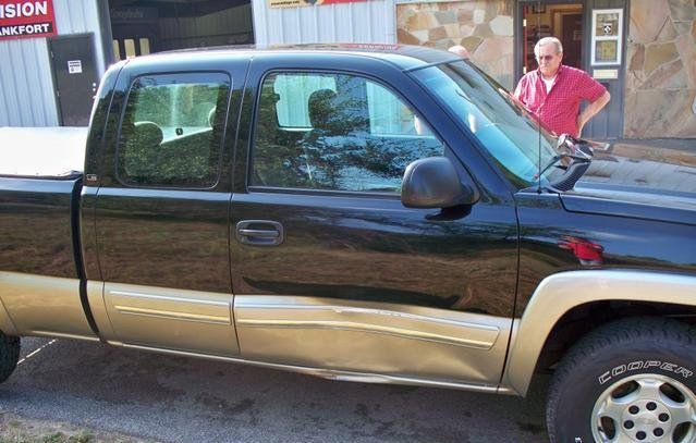 Broken Car Door — Frankfort, MI — Precision Collision & Auto Glass Of Frankfort