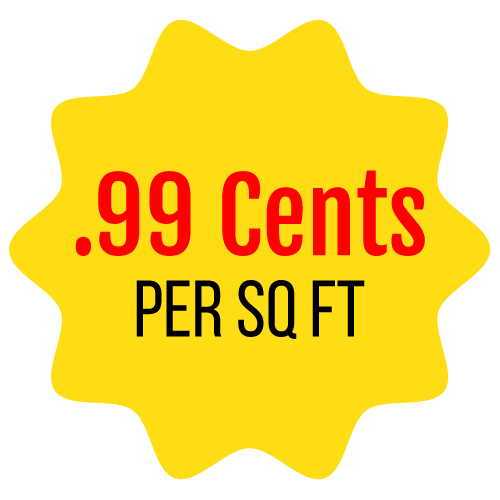 .99 Cents per Sq Ft Starburst