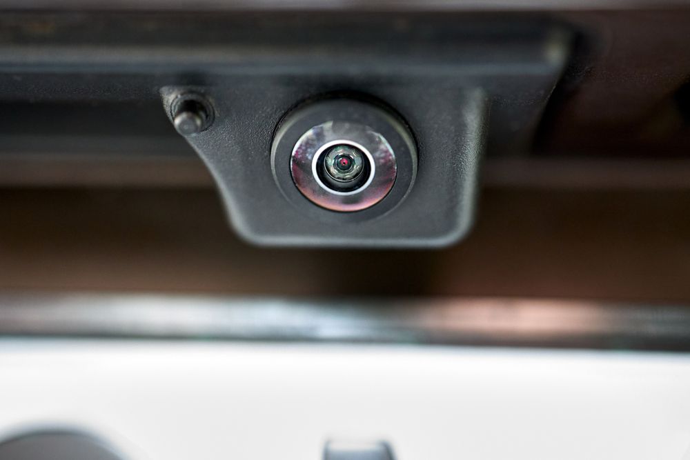 A Close Up of a Rear View Camera on the Back of a Car — Crakka Windscreens in Diamond Beach, NSW