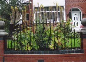 Steel and iron fencing - Manchester, Lancashire - Mac Fabrications - metal feature fence Steel and iron fencing - Manchester, Lancashire - Mac Fabrications - metal feature fence