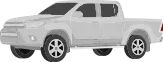 Gray pickup truck.