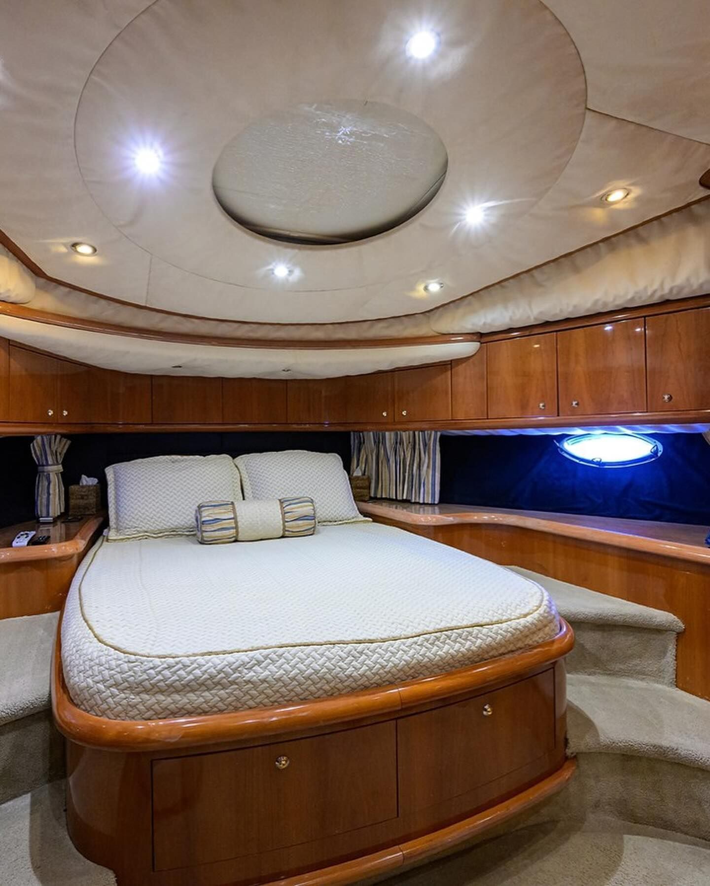 There is a large bed in the middle of the room.