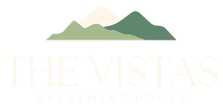 The Vistas Apartment Homes logo - footer, go to homepage