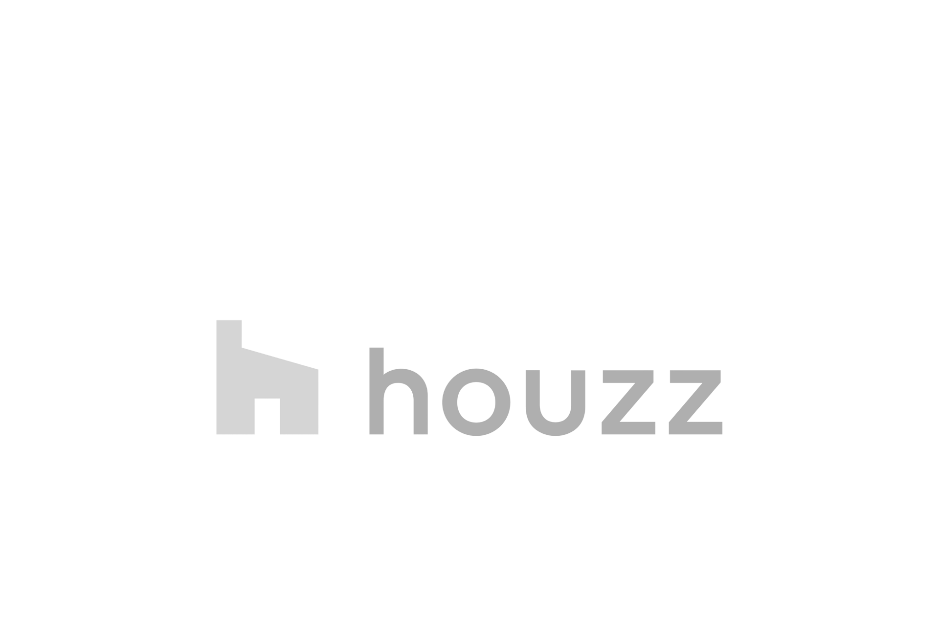 The houzz logo is on a white background.