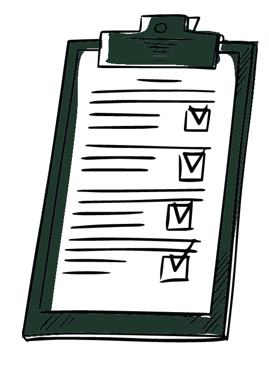Person filling out paperwork