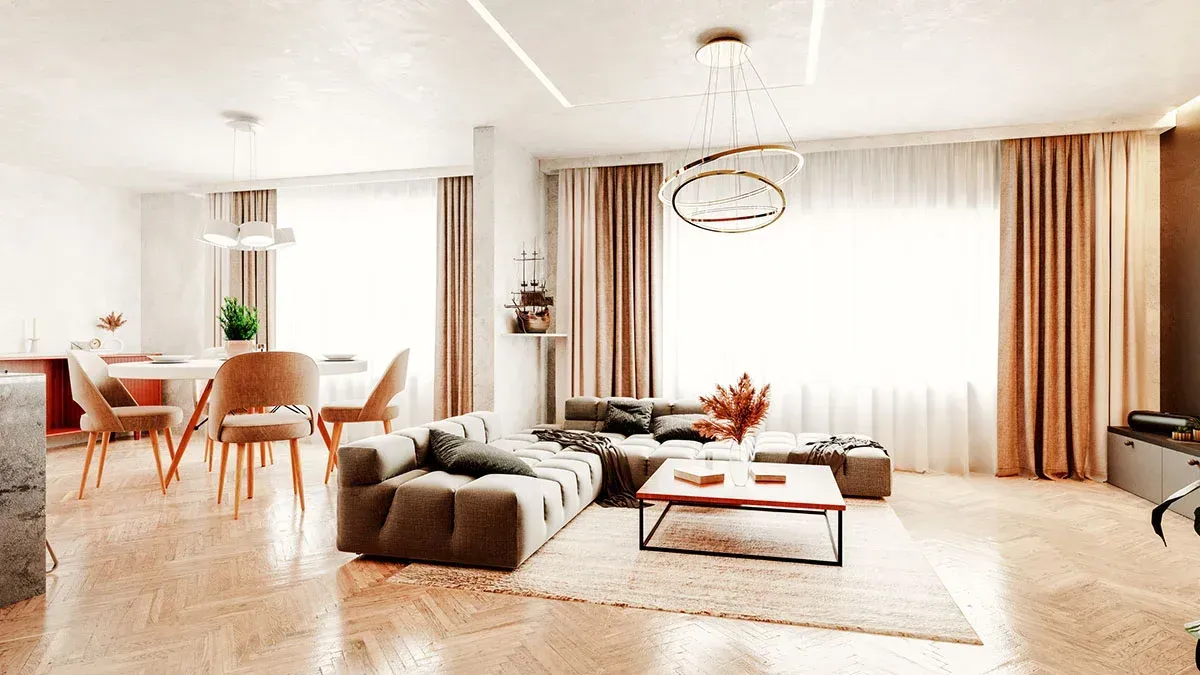 Cortina de Tecido para Sala