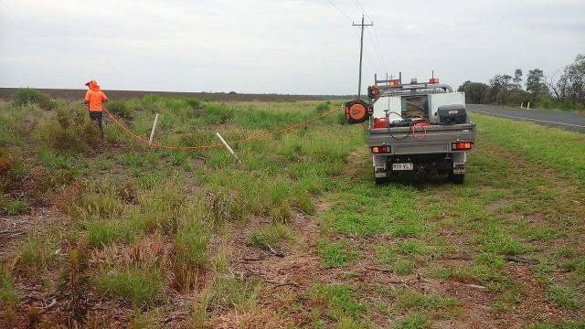 truck on the side of the road