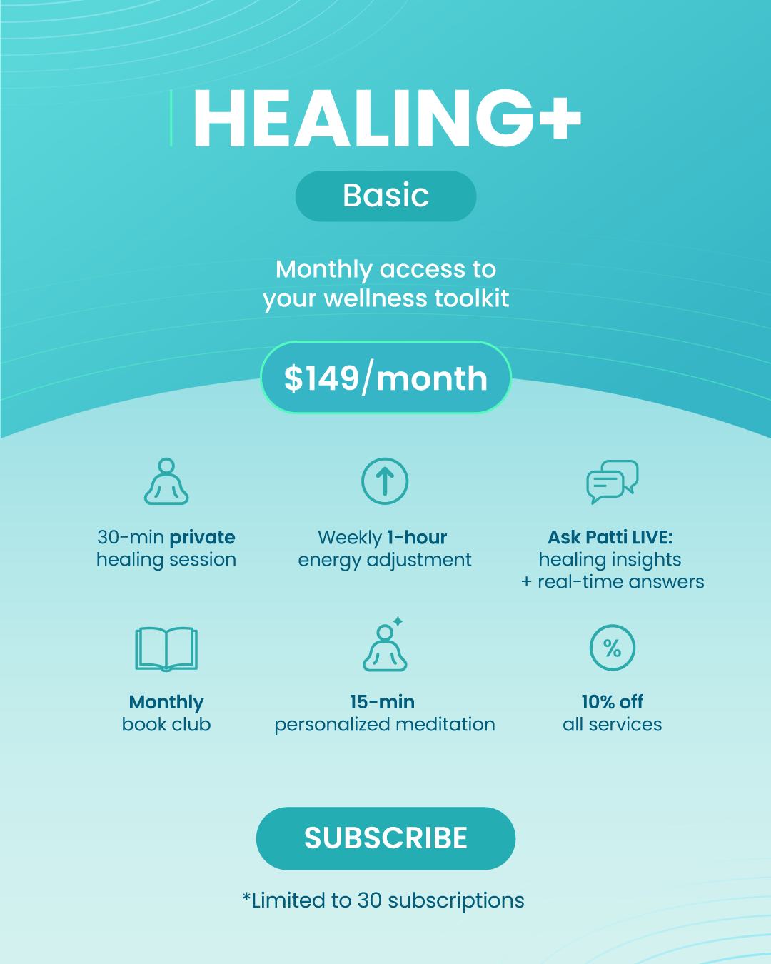 Patti's Healing+ Basic Plan 