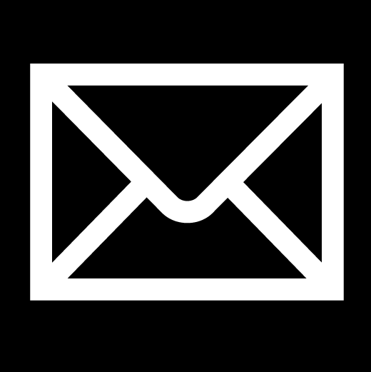 A white envelope icon on a black background.