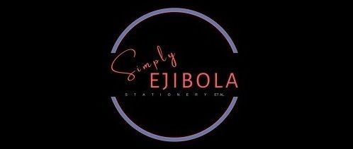 A logo for simply ejibola is shown on a black background.