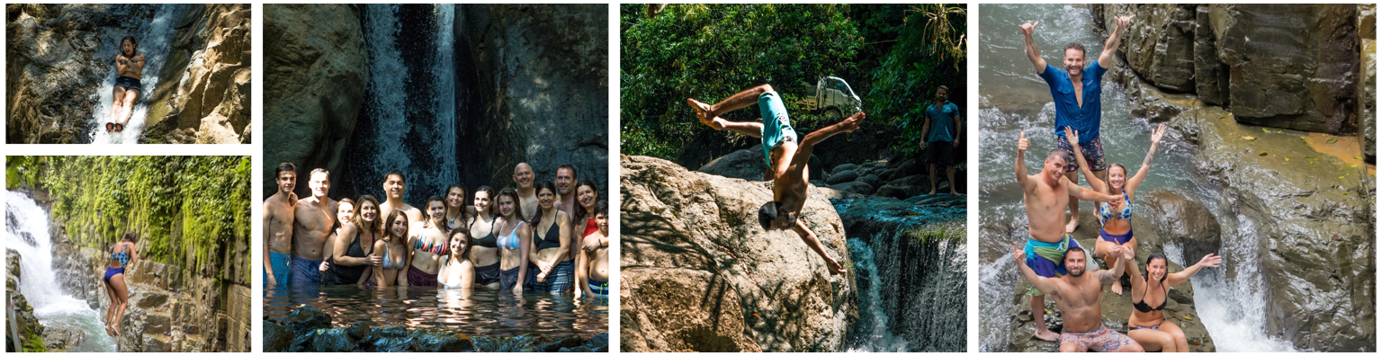 Full day waterfall adventure minutes from your hotels Quepos