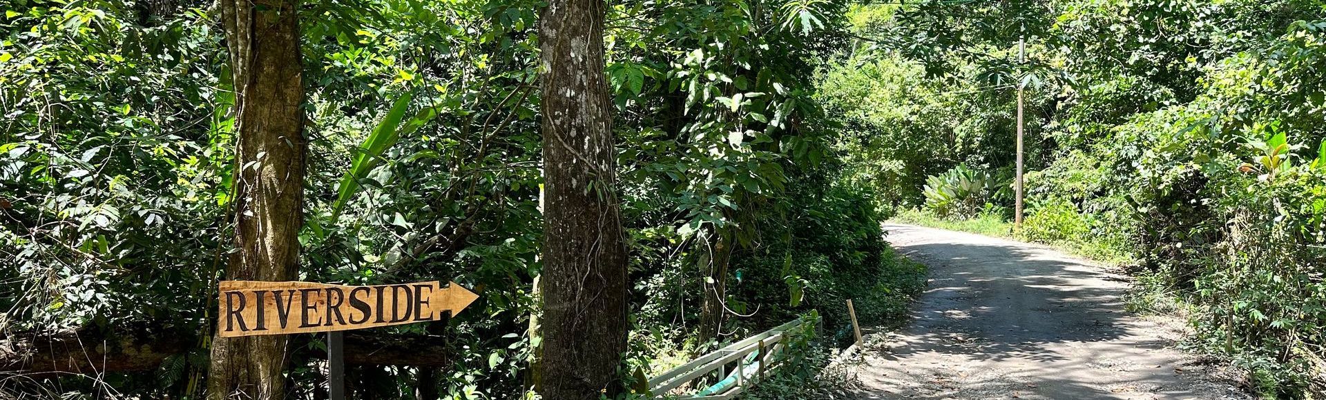 Trail to el salto waterfall in Manuel Antonio