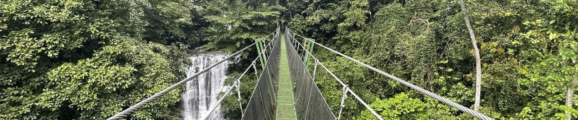Extension bridge at los Campesinos waterfall park