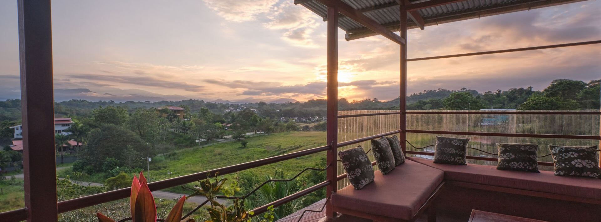 sunrise from this eco hotel in Quepos