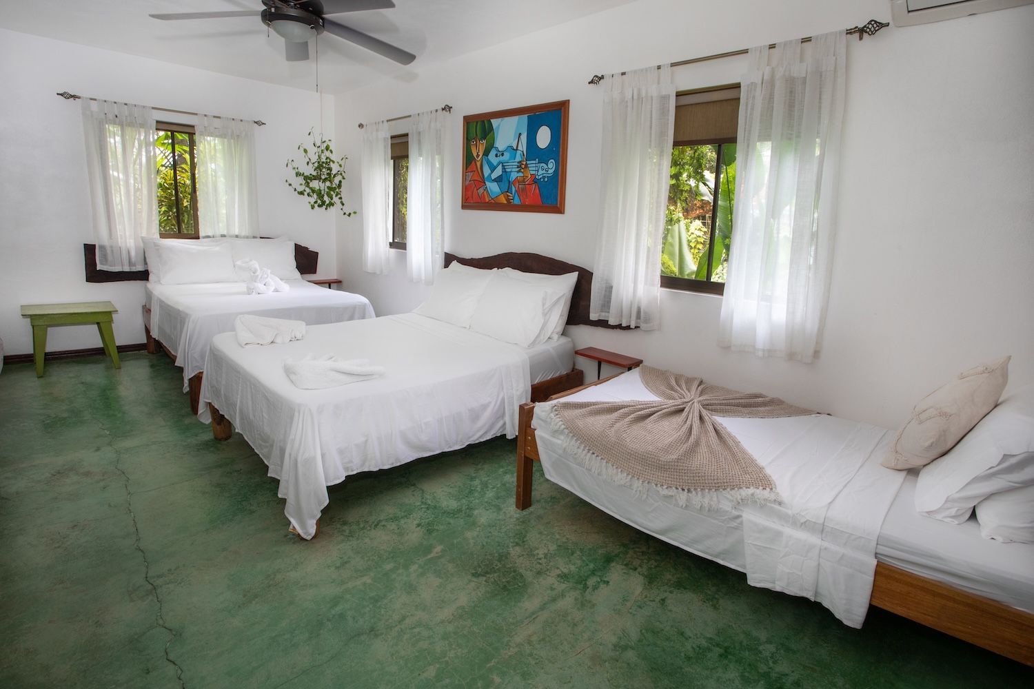private family room with private bathroom and air conditioning