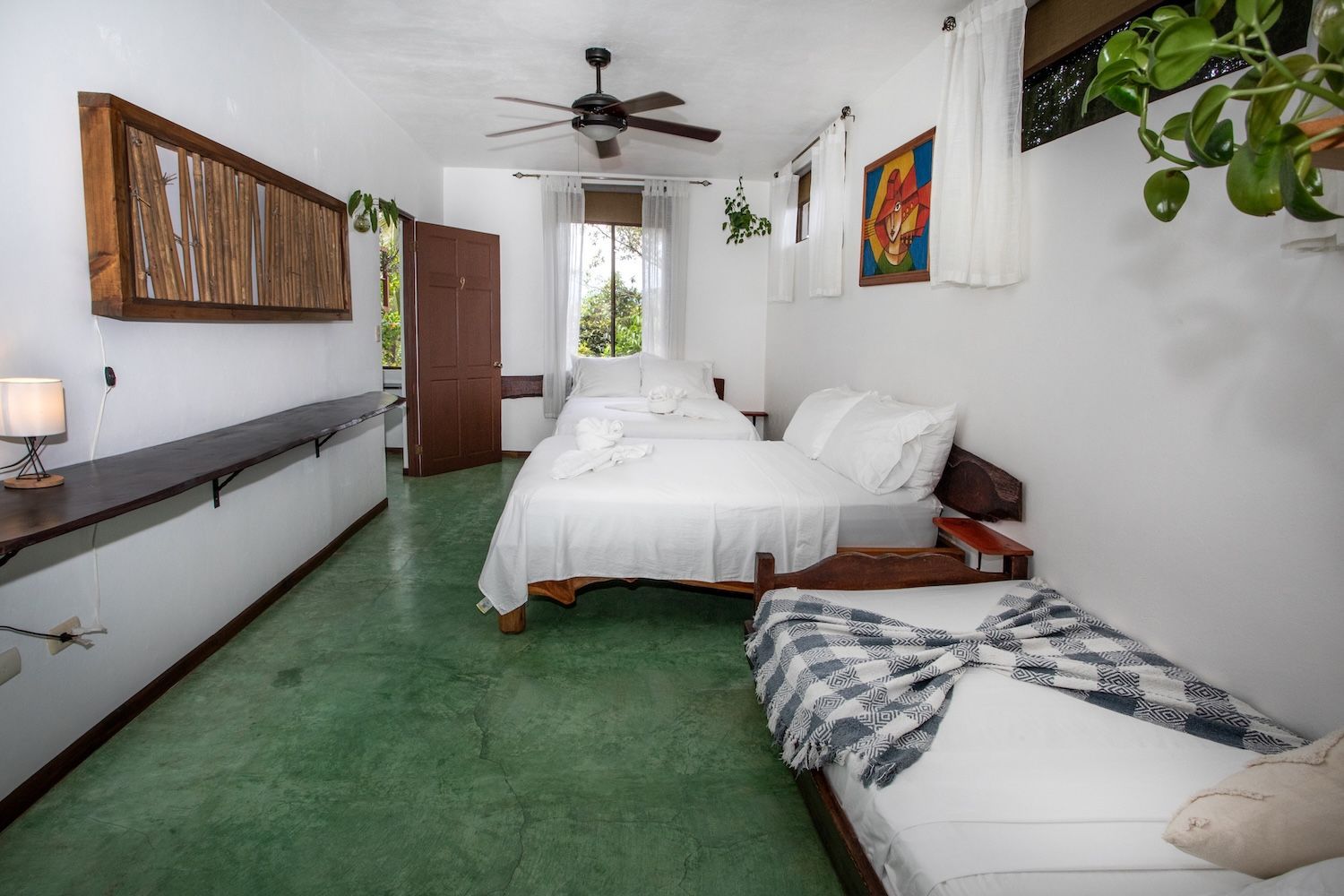 private family room with private bathroom and air conditioning