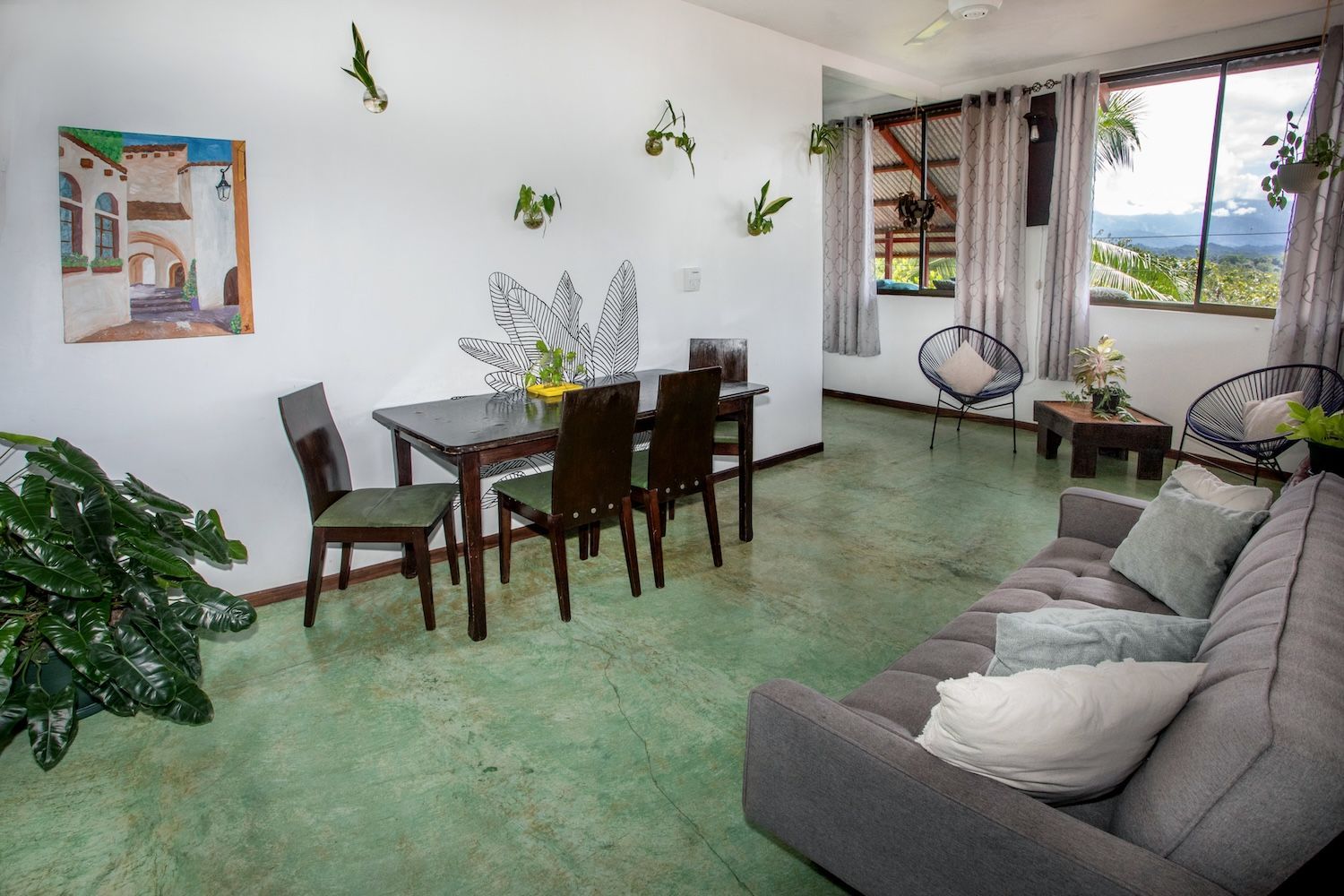 Private apartment that sleeps five with air conditioning at Villas Jacquelina