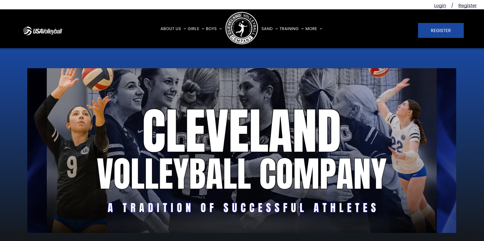 CVC website homepage 