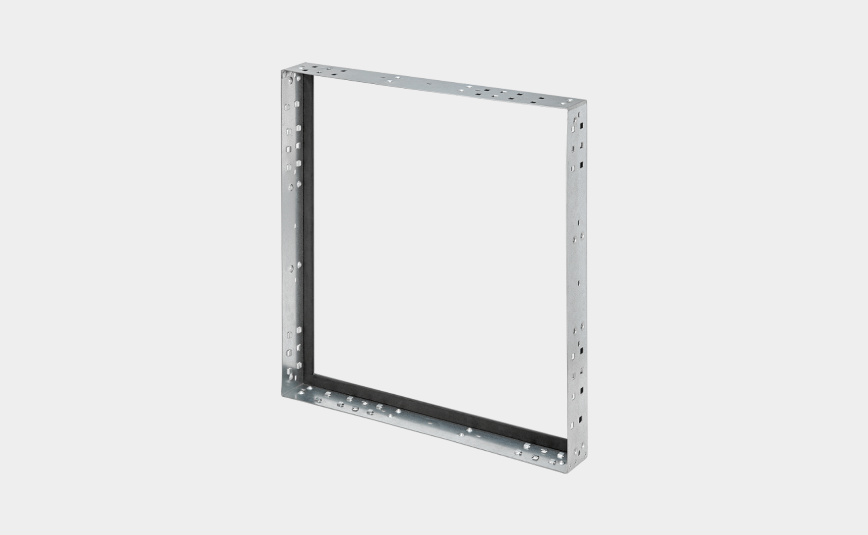 Metal frame for HVAC spare components.