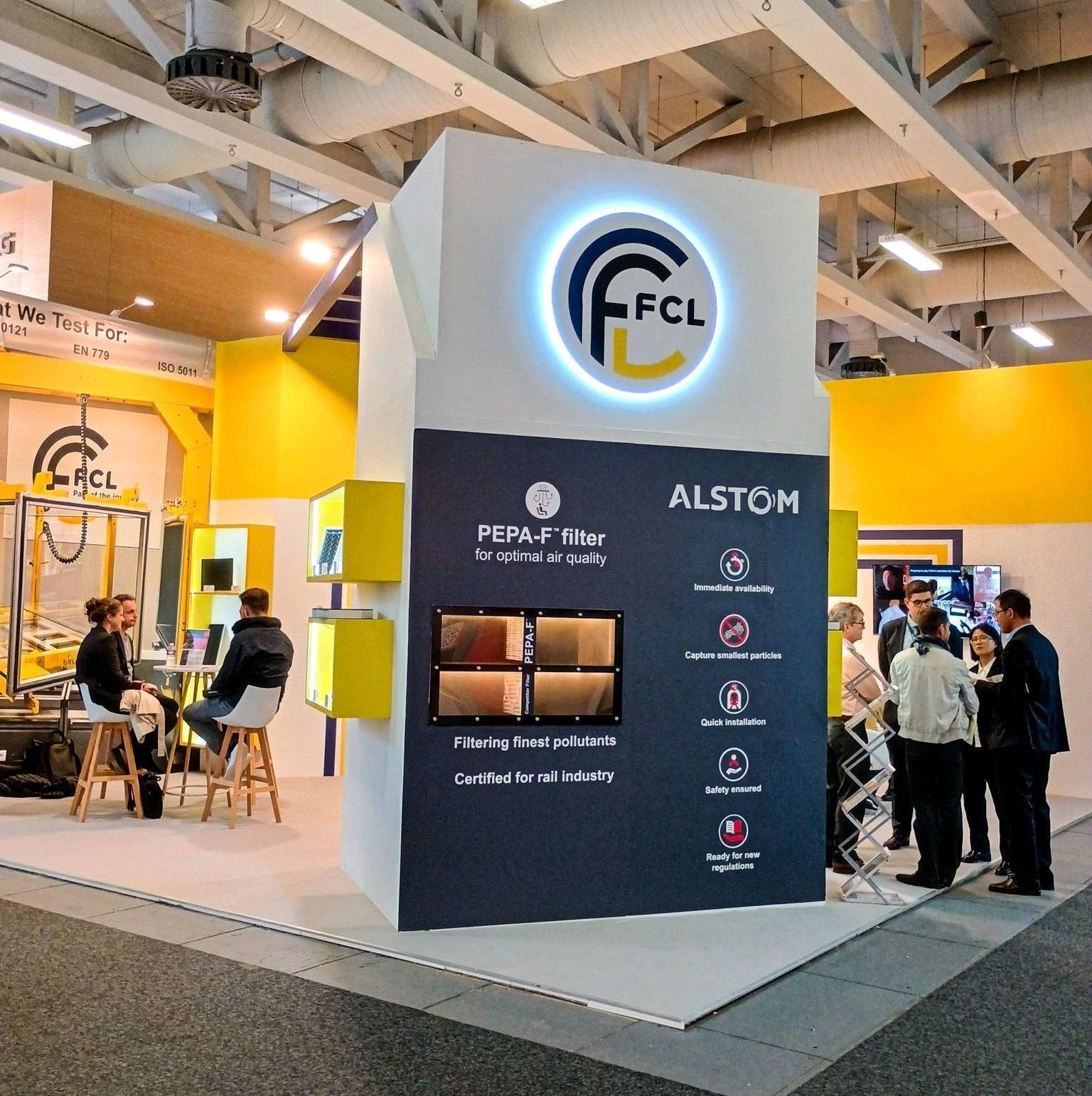 FCL and Alstom are demonstrating the PEPA-F particulate filter for optimal air quality at InnoTrans 2024.