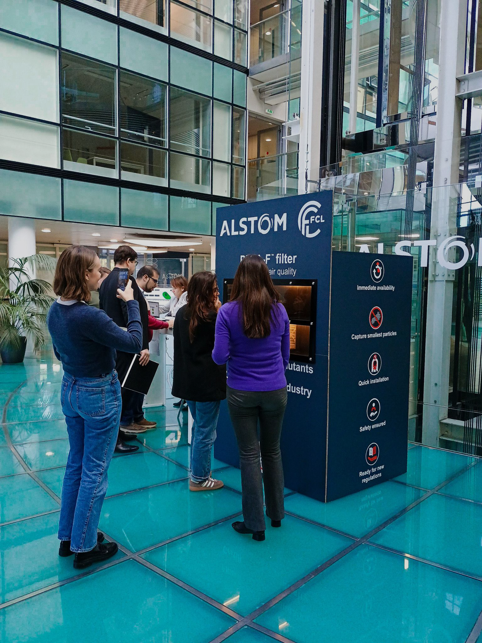 FCL and Alstom are demonstrating the PEPA-F particulate filter for optimal air quality at the Alstom CSR show.