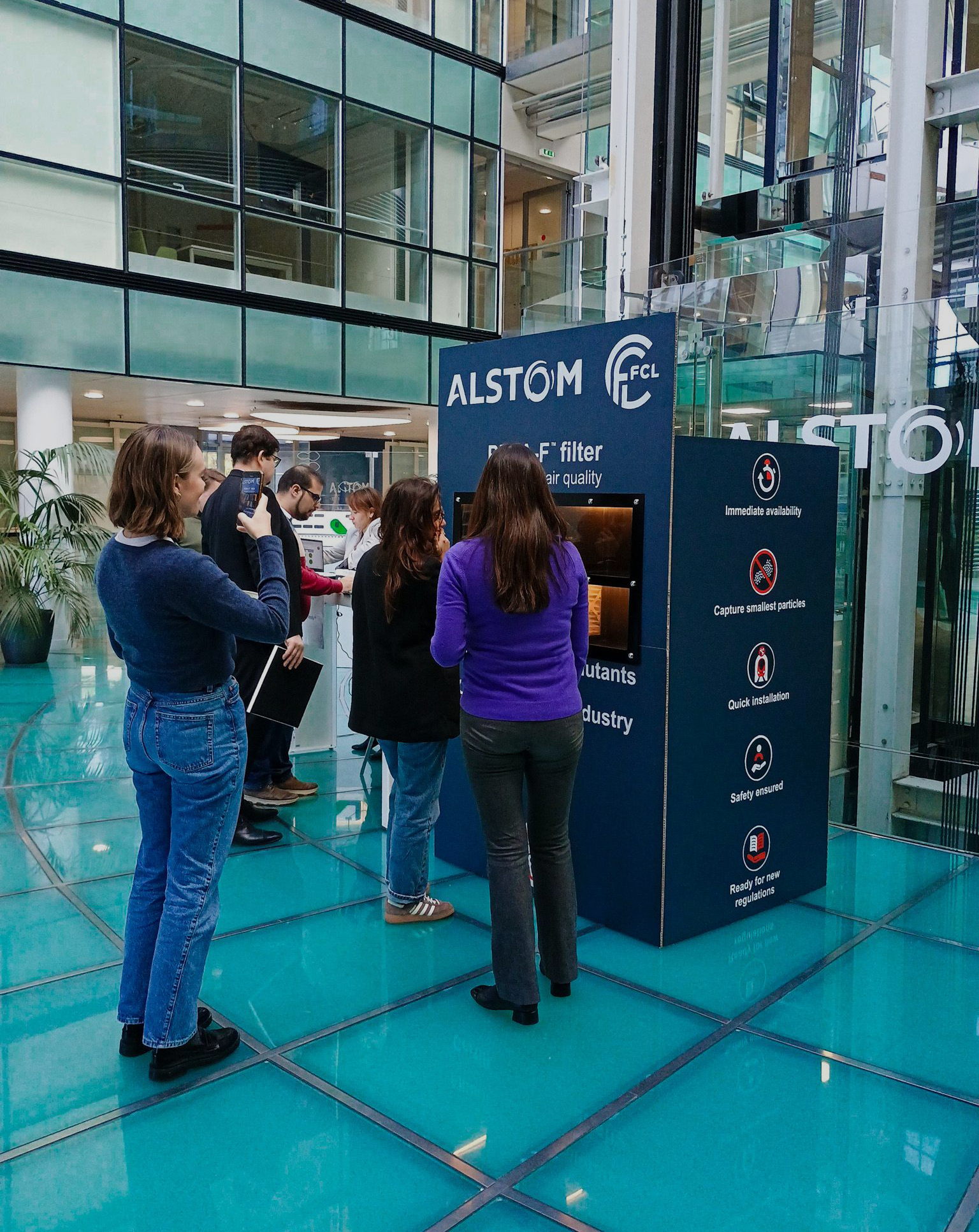 FCL and Alstom are demonstrating the PEPA-F particulate filter for optimal air quality at the Alstom CSR show.